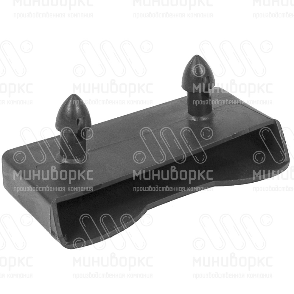 Накладной пластиковый латодержатель для лат сечением 63х8 мм, цвет черный – ЛН8-63-29ЧЕ - 1